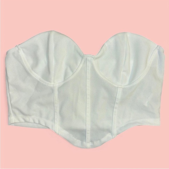 Elegant White Bustier Top - Picture 1 of 2